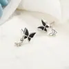 Nuevos Pendientes de Mariposa Negra Serie Oscura Estilo Coreano 2022 para Mujer, Diseño Estilo Bosque, Pendientes de Nicho, Colgantes de Oreja Versátiles