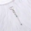 Novo Chaveiro de Coração com Contas DIY, Pingente Acessório de Chaveiro de Metal em Forma de Coração com Contas, Em Estoque para Atacado