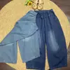 Primavera de 2026 Novos Calças Harem Femininas Estilo Japonês Jeans Artístico Ins Cintura Alta Emagrecedor Casual