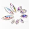 Color ojo de caballo cristal rhinestone garra de cobre lateral costura a mano hebilla de diamante diy ropa accesorios para el cabello accesorios para zapatos material venta directa de fábrica