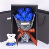 Nuevo Flor Artificial de Amazon Transfronteriza 7 Rosas Flor de Jabón Ramo Caja de Regalo Regalo Creativo para el Día de San Valentín para Comercio Exterior