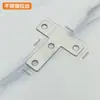 Conector Fixo de Aço Inoxidável em Ângulo Reto L-shaped 90 graus T-shaped Acessórios de Ferro de Ângulo Reto para Gabinete Mesa Cadeira Tamborete Atacado