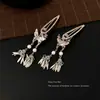 Cadena de Perlas Mariposa - Nuevo Pasador de Pelo con Borla de Mariposa Estilo Chino, Pinza para Flequillo Lateral de Plata Miao Fresca Estilo Antiguo, Pinza de Pato de Gama Alta