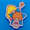Broche de Acrílico Estrellas Gemelas Harajuku Insignia de Dibujos Animados Accesorios para Bolsos Estilo Carcasa de Teléfono DIY Lazo