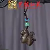 Colar com Pingente de Cavalo do Zodíaco em Sândalo, Corrente de Suéter Ano do Cavalo em Pau-Rosa Yiming Xianyuan, Pingente para Celular, Pingente de Chaveiro