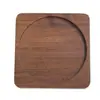 Posavasos de Madera Maciza, Almohadillas Aislantes, Posatazas, Bandejas de Madera, Posavasos Creativos Redondos Cuadrados para Arte del Té Japonés, Venta Directa de Fábrica