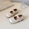 Outono 2025 Novos Sapatos Infantis Sapatos de Princesa com Laço Doce para Menininha Moda Coreana Sapatos Soltos para Menina