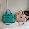 Bolsa de Viagem Lisa, Estilosa e Simples, que Pode ser Fixada a uma Mala de Rodinhas, Bagagem de Grande Capacidade para Embarque, Estadias de Uma Noite e Armazenamento na Academia