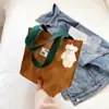 Bolsa Pequeña para Artículos Varios para Oficinistas para Salir, Bolso de Mano de Lona, Moderno, Ligero, de Gama Alta, Estilo Occidental, Bolsa de Almuerzo