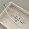 Collar de Perlas de Arroz con Concha Blanca Estilo Wan Qian de Rose Story 2025 Nueva Cadena de Clavícula de Gama Alta Cadena para el Cuello