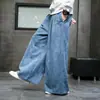 K008 Pantalones Anchos Estilo Chino para Hombre Pantalones Casuales Sueltos Retro talla extra Pantalones de Pana Color Sólido Pantalones Rectos