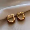 Pendientes de Hebilla Caída Estilo Maillard Vintage Diseño de Nicho Sentido de la Moda Joyería para Orejas de Esmalte de Lujo Ligero para Mujer