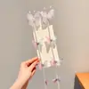 Cadena Trenzada de Perlas y Mariposas para el Cabello Infantil Pasador para el Cabello Niña Dulce Borla Cadena Trenzada para el Cabello Pasador para el Cabello de Niña Tiara de Princesa