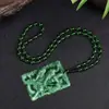 Colgante Bodhisattva Manshu Buda de la Medicina Verde Colgante Guanyin collar colgante para hombre y mujer esmalte para mujer