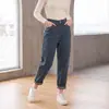 Pantalones harén de mezclilla vintage europeos y americanos en stock transfronterizos, nuevos jeans de papá de otoño con dobladillos remangados, Amazon