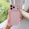 Funda para teléfono mate con ventana grande, anticaída, cubierta protectora con aceite en spray tipo piel, adecuada para iPhone 17 Pro Max y Apple 16/15