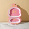 Fibra de Bambu de Grau Alimentício Louça Infantil Tigela Garfo Colher Copo Urso de Desenho Animado Tigela de Refeição Tigela de Comida Fofa Prato de Jantar Atacado