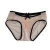 Panty de Malla Sexy para Mujer Estilo Nuevo Gasa Suave Encaje Delgado Estilo Puro Deseo Niñas Damas Tanga de Tiro Bajo Moño