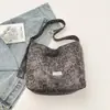 Bolsa Tote Estampa de Leopardo Feminina 2026 Nova Outono Leve Luxo Toque de Alto Padrão Bolsa de Ombro Único Grande Capacidade Bolsa Saco Transversal