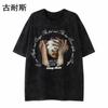 LAZADA Transfronterizo Versátil Estilo Japonés Retro Antiguo Estampado Camiseta de Manga Corta para Hombre Verano a la Moda para Pareja Manga Corta eBay