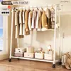 Cabide simples e autônomo para quartos, um cabide de roupas móvel e espessado adequado para apartamentos alugados, um cabide de roupas leve e estiloso