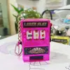 Máquina de Frutas, Máquina de Loteria, Jogo de Palma Inusitado, Chaveiro, Brinquedo Modelo de Simulação, Presente Criativo