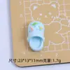 Zuecos Pequeños Coloridos Dibujos Animados Hechos a Mano DIY Pegamento de Crema Resina Pequeños Accesorios Hebilla de Zueco Paquete de Materiales para Joyería