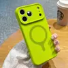 Funda de Silicona Líquida Burom Color Dopamina Bloqueo de Color Compatible con Apple 18Promax Fuerte Succión Magnética 17pro Tacto de Piel