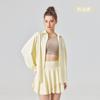 Camisa de protección solar con hilo original personalizado, chaqueta, cárdigan de estilo nicho para mujer, top de manga larga fino francés de verano