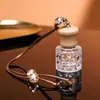 Botella de Aromaterapia para Coche de Gama Alta con Múltiples Especificaciones Botella de Perfume para el Hogar Cubierta Triangular con Cordón Colgante de Aromaterapia Botella Vacía de Vidrio