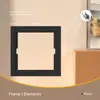 Enchufe de pared con interruptor estándar europeo, enchufe de pared negro, enchufe alemán, interruptor estándar europeo Ce, 16A 250V