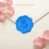 Sello de Cera Sello Adhesivo Sello Adhesivo Tarjeta de Invitación de Boda Pegatina de Invitación Diario Sobre Sello Autoadhesivo Venta Caliente Transfronteriza