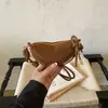 Moderna Bolsa Infantil Otoño/Invierno Nueva Retro Gamuza Estampado Leopardo Mini Bolso Dumpling Colgante para Cuello Niñas Bolso Cruzado Padre-Hijo Tendencia