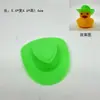 Novo Presente chapéu de pato amarelo pequeno acessórios mini chapéu de cowboy Chapéu de Palha Chapéu Jazz chapéu decorativo para boneca