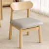 Taburete pequeño, silla de madera maciza para uso doméstico, sillón para sala de estar con respaldo, diseño simple y moderno, banco tapizado, taburete cuadrado, taburete para cambiarse los zapatos en la entrada