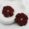 Flores de simulação diy cabeças de flor multicamadas Headdress Hanfu guirlanda de flores artesanal materiais flores de seda flores para grampo de cabelo flores para decoração de casamento flores