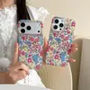 Design floral retrô para outono e inverno, adequado para capas de celular iPhone 17 Pro Max e Apple 18 Pro, IMD de camada dupla, para mulheres, modelos 16/15