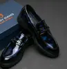 2026 Nuevos Mocasines de Cuero Brillantes de Talla Grande Transfronterizos para Negocios y Bodas, Zapatos de Cuero de Moda para Hombre