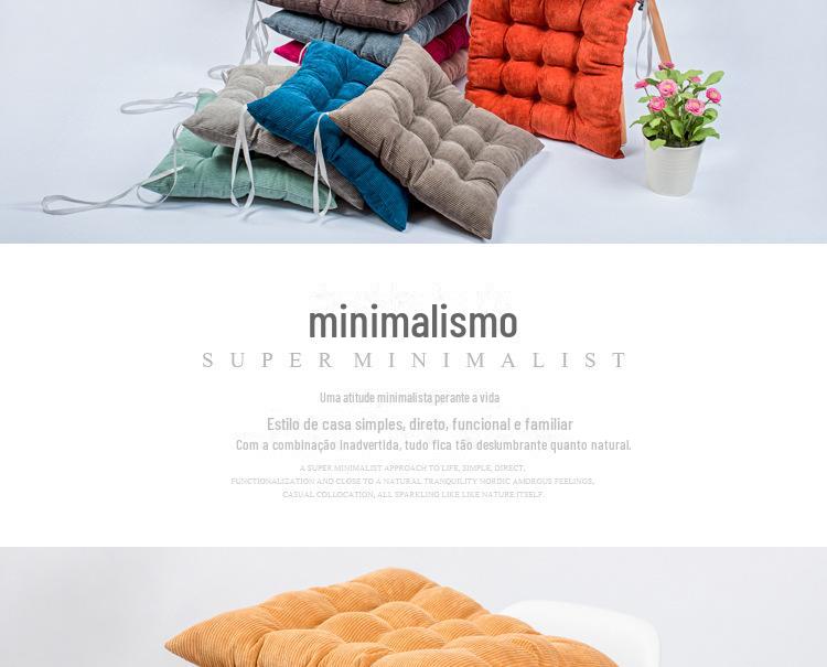 多功能灯芯绒加厚椅垫（9针定位） 坐垫厂家