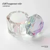 Arte de Uñas Transfronterizo Taza de Cristal de Alta Transparencia Taza de Joyería Estilo Lindo Tapa de Diamante Color Ab Iridiscente Taza de Cristal para Limpiar Pinceles