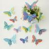 Papel Tapiz Decorativo Estéreo Mariposa Recortada en 3D Transfronteriza Doble Capa Textura Metálica Mariposa Simulada Mixta Pegatina de Pared