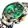 Reloj Tevise Celebridad de Internet Reloj de Fase Lunar Estrella Reloj Impermeable Luminoso Tourbillon Reloj Luminoso para Hombre Venta al por Mayor