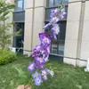 2 Horquillas de Flores Artificiales Delphinium Decoración de Boda Coreana Flores Artificiales al por Mayor