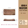 Reposamuñecas para teclado mecánico de nogal negro norteamericano reposamuñecas para ratón almohadilla de madera de haya almohadilla para dolor de muñeca reposapalmas reposamanos para ratón de madera