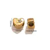 Contas para Joias Banhadas a Ouro 18K, Acessórios de Pingente para Colar, Contas Espaçadoras de Coração com Furo Passante, Charms para Pulseiras e Colares, Acessórios Versáteis