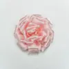 Flor de peonía de tela de satén coreana de 10 cm, flor de rosa artificial tridimensional hecha a mano para DIY, tocado, ramillete, zapatos y sombreros, accesorios decorativos