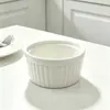 Tigelas de Pudim de Cerâmica Transfronteiriças, Tigelas para Sobremesas Assadas, Copos de Pudim de Leite de Parede Dupla, Forminhas para Bolo, Tigelas para Assar Soufflé para Exportação