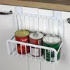 Fabricante Personalizado Pendurado Suporte de Porta de Armário Cesto Pendurado para Geladeira Suporte para Armazenamento de Garrafas de Tempero de Cozinha Suporte Traseiro de Porta