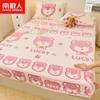 Nanjiren Terciopelo de Copo de Nieve Terciopelo de Doble Cara Cubierta de Cama Pieza Única Invierno Espesa Cubierta de Cama Cubierta Completa Sábana Protectora de Colchón