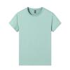 Camiseta de Algodão Seda Gelo Cor Pura 190g Solona Fio 32 Masculina Manga Curta Algodão Toque Gelo Verão Solta Gola Redonda Top